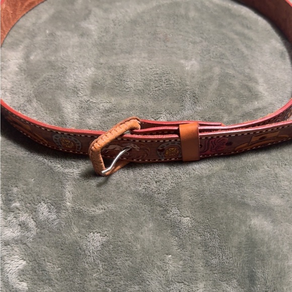 Accessories - Brown and Tan Patterned Belt cowgirl belt